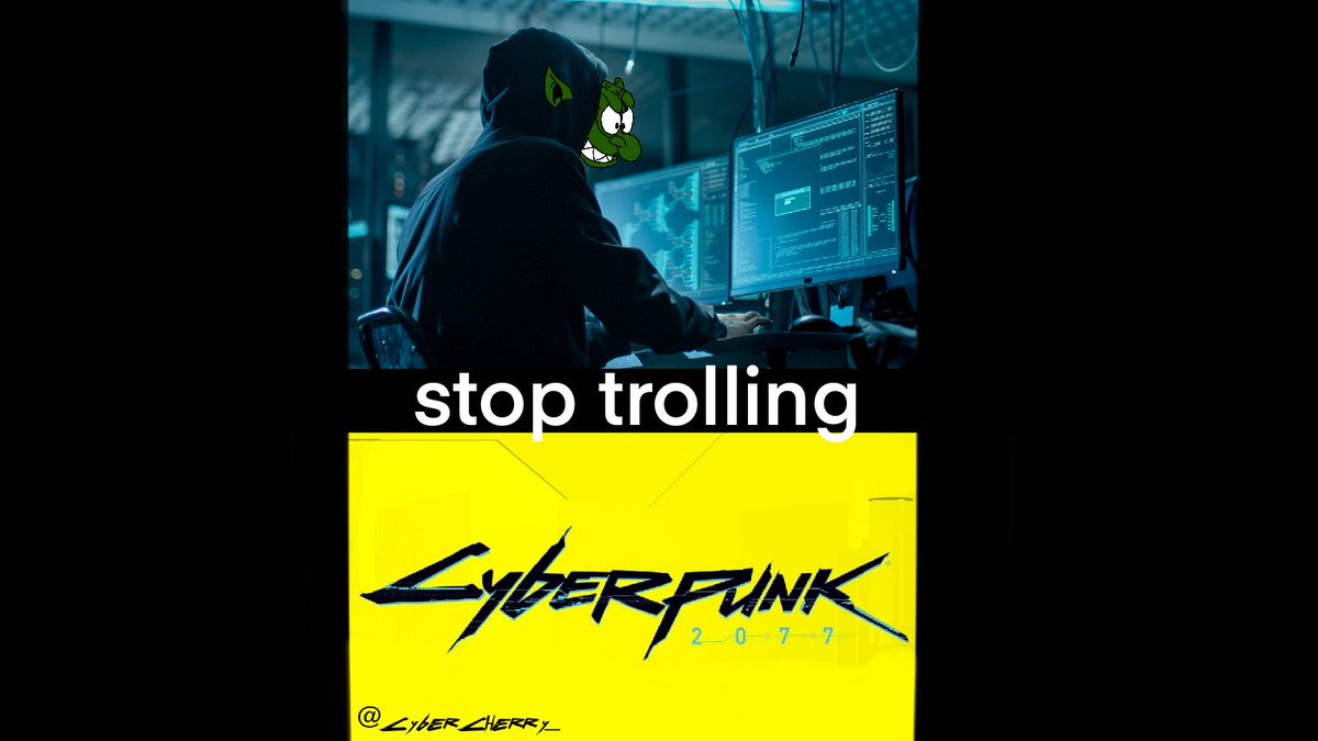 cybercherry_'s tweet photo. Stop trolling @CyberpunkGame You are pulled into manipulation.This is a massive attack on @CDPROJEKTRED Trolls do everything to destroy them. No game has ever been treated so rudely.Every game has problems in the beginning.Give them time to fix @CyberpunkGame The game is amazing! https://t.co/neIL8zkDFc