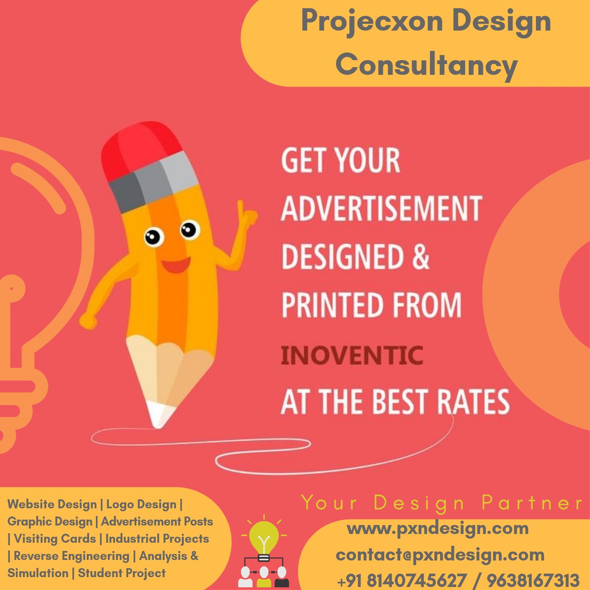 ProjecxonDesign's tweet photo. Design is a solution to a every problem. We will help you finding that solutions &amp; grow your firm's valuation faster.
Please contact us on :
https://t.co/AXIwJepVgC
contact@pxndesign.com
#projecxon #pxn  #webdesign #makeinindia #simulation #rajkot #MarketingPosts #MakeInIndia https://t.co/Ckfb2qZy1q