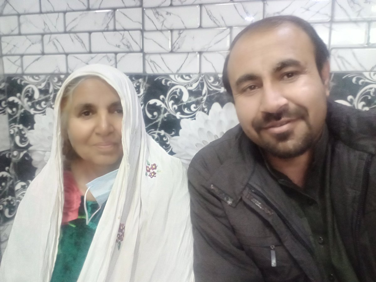 When you enjoy mama company in a juice shop after a medical checkup....