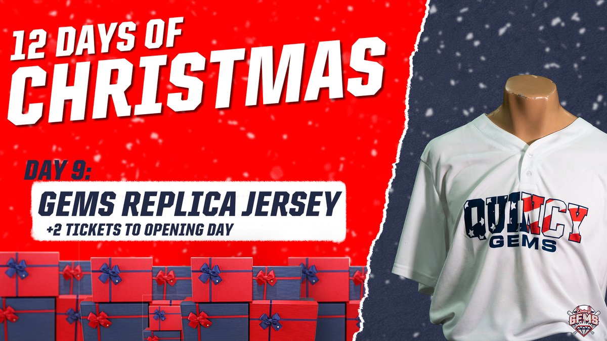 paddlersball's tweet photo. 🎄On the 9th day of Christmas the Gems gave to you...🎄

Day 9: Gems Replica Jersey + 2 Tickets to Opening Day

Follow our page and retweet this tweet for your chance to win! https://t.co/YpLn6O6EBp