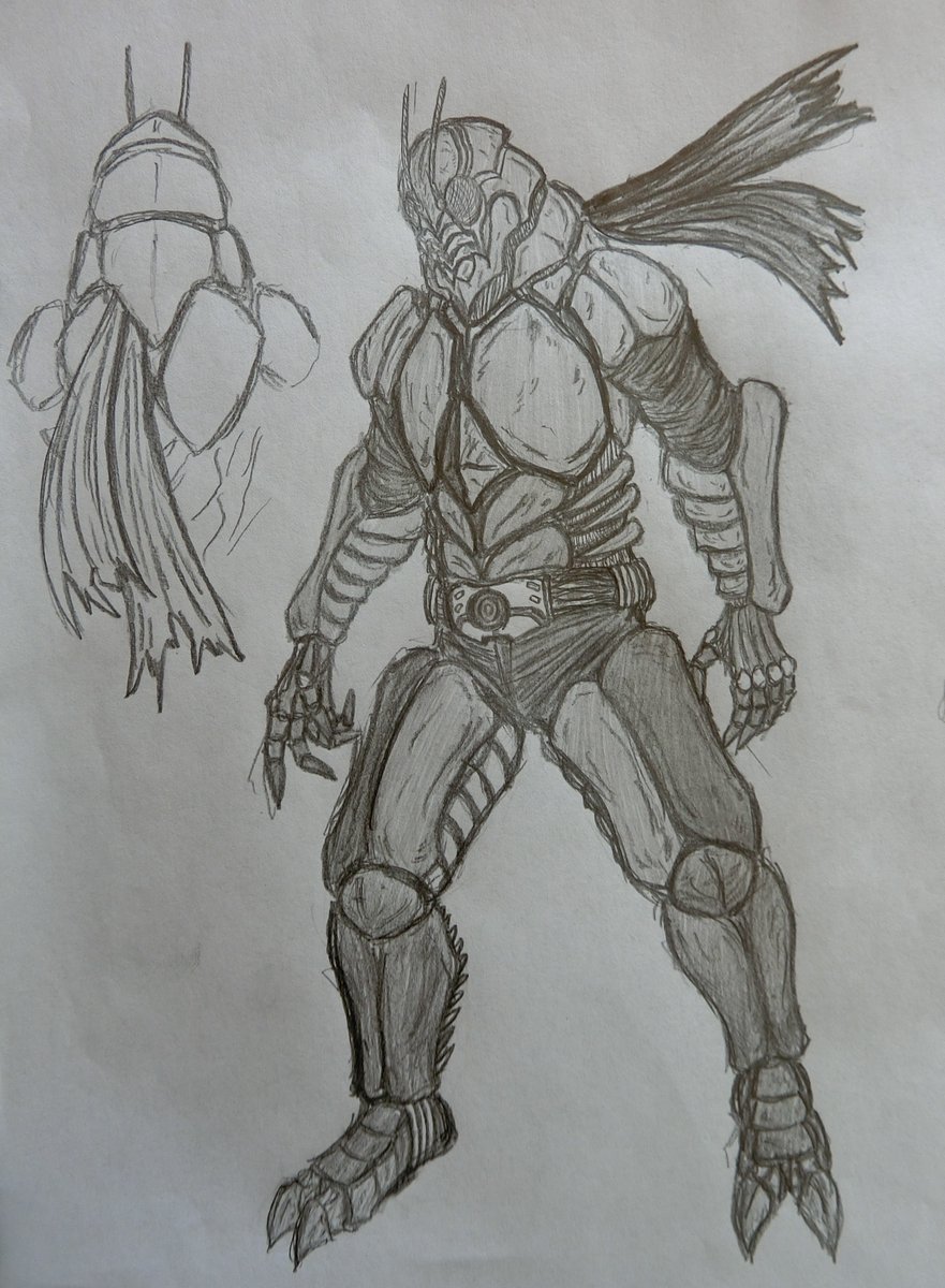 アタシが描く仮面ライダーと言ったら大体こんな感じ。 