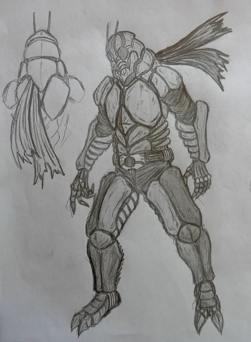 アタシが描く仮面ライダーと言ったら大体こんな感じ。 