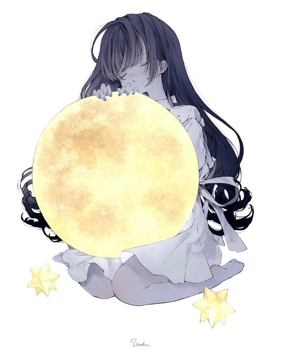 no humans moon sky full moon night star (sky) night sky  illustration images