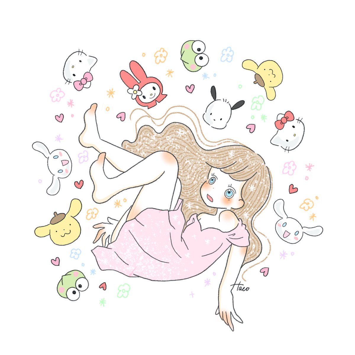 Tacomaru イラスト サンリオ イラスト イラスト好きな人と繋がりたい 絵描きさんと繋がりたい 女の子 イラスト Illustration かわいいイラスト ゆるいイラスト ゆるイラスト ファッションイラスト 絵が好きな人と繋がりたい いらすとぐらむ