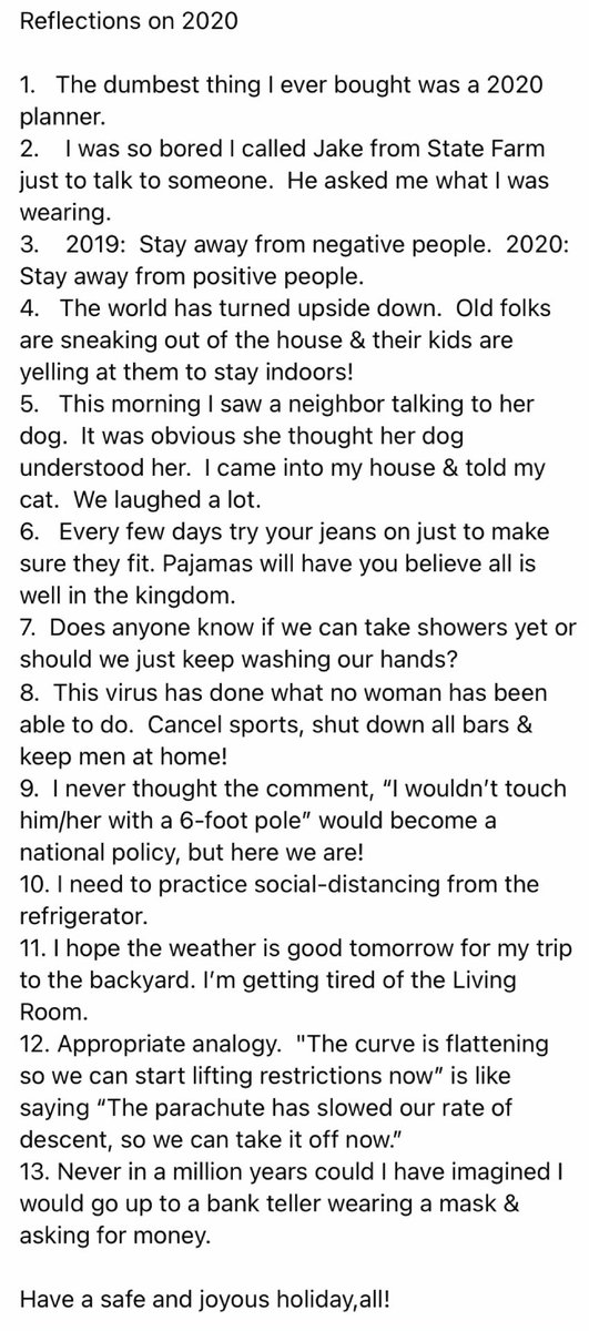 2020 oppsummert. 🤣😂👏🏼👏🏼