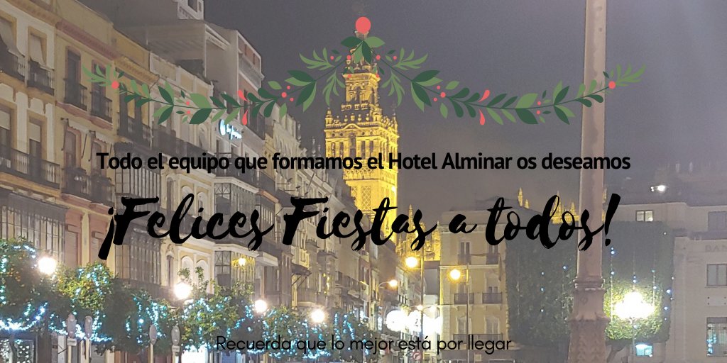 Todo la familia del #HotelAlminar, os queremos desear a huéspedes, amigos y compañeros, una Feliz #Navidad.