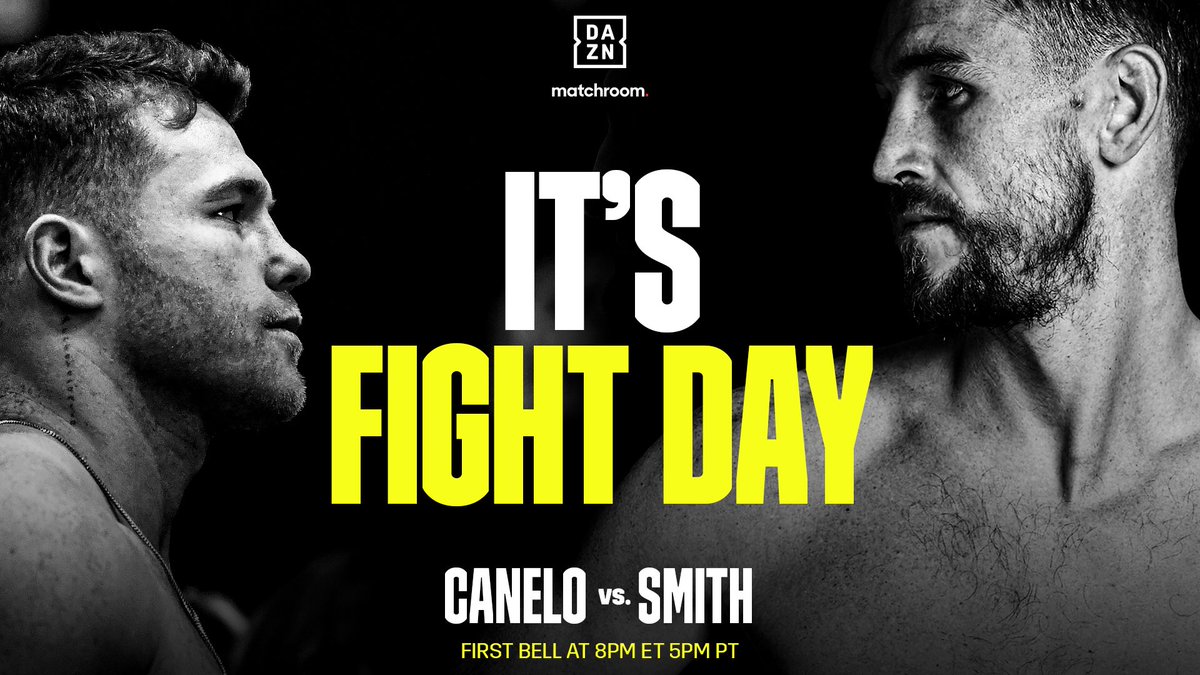 Dazn Boxing Canelo Vs Smith Is Tonight