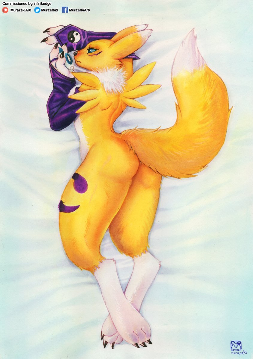 MURAZAKI9's tweet photo. Renamon Daki commission for @Infinitedge
#renamon #digimon #waifu #watercolor #commission #murazaki #anthro #kemono #traditionalart https://t.co/fhmgXevv99