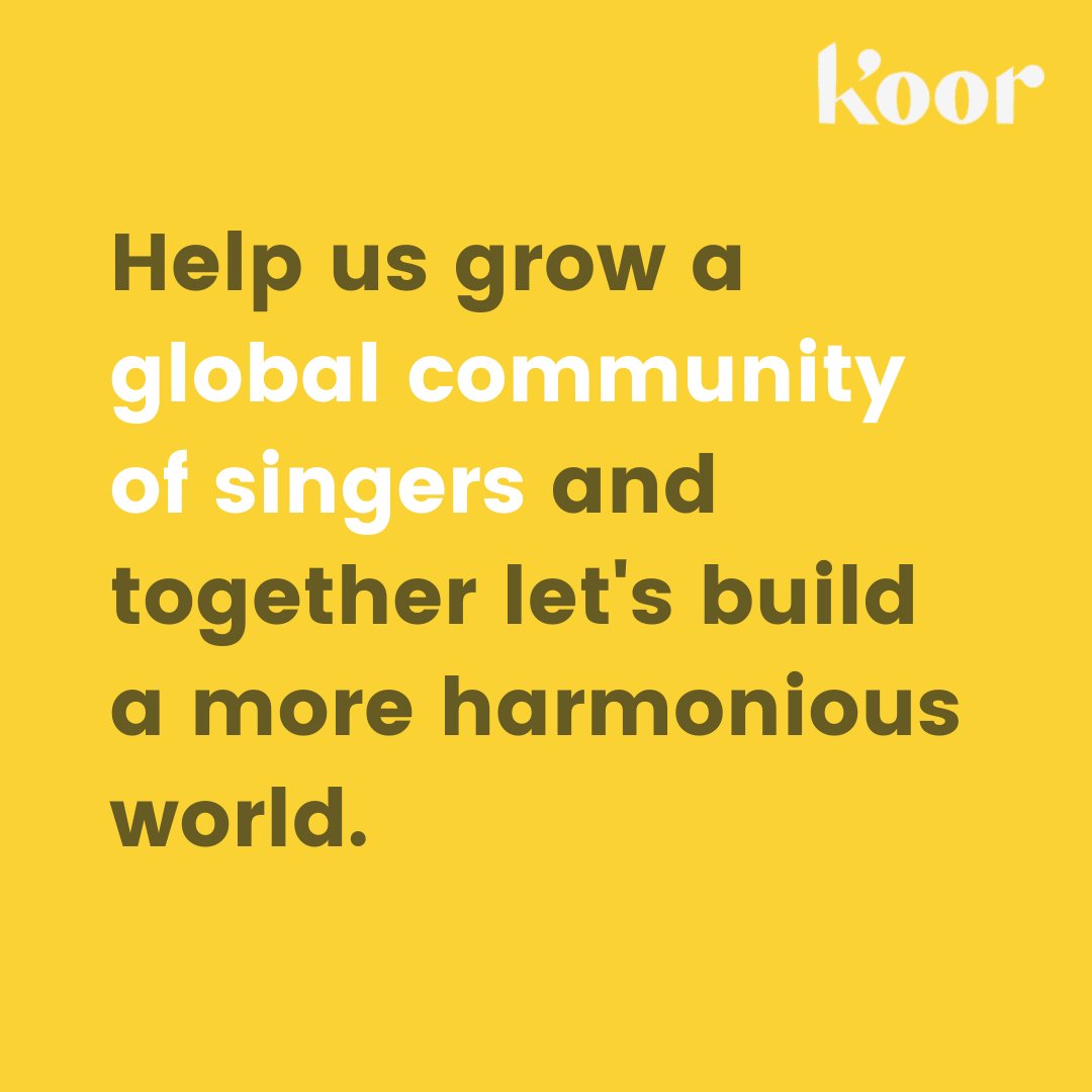 koorTweets's tweet photo. Introducing Koor, a brand new, free #app that helps choral singers improve their technique and musicianship. Join us today! #choirs #choralsingers #choralsinging #music #raiseyourvoice https://t.co/Hs6YtaYzIi https://t.co/Sckf9r6Qx7