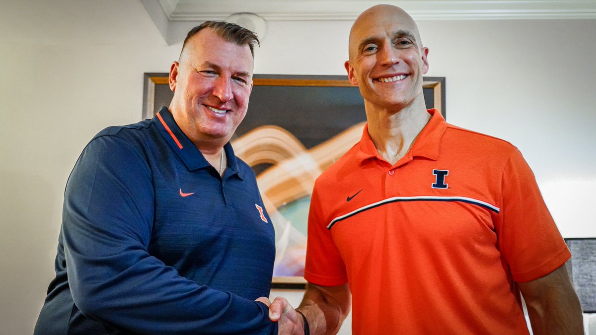 IlliniAthletics's tweet photo. Welcome to the #Illini Family, Coach @BretBielema! https://t.co/e9Pa5zSG66