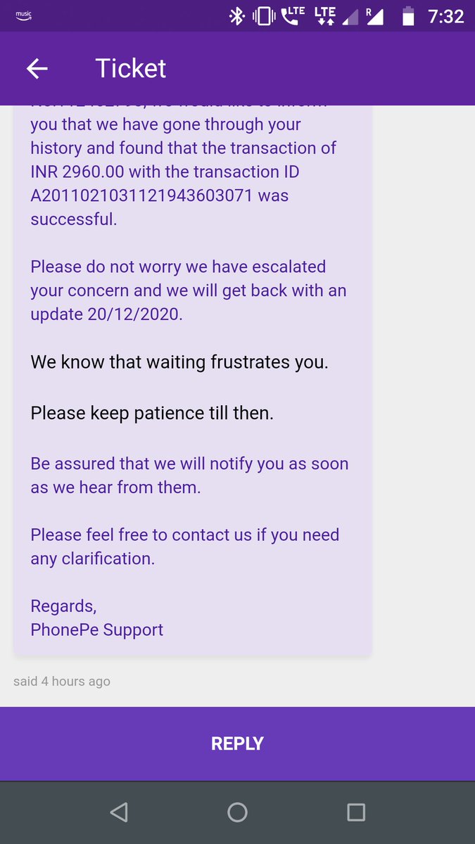 RtrOmkar's tweet photo. @PhonePeSupport Yet another deadline by your team. It's more than 1.5 months and still you are extending deadlines.

This is what you call customer satisfaction ? @PhonePe_ @_sameernigam @rahulchari9 @consumerforum_ https://t.co/jiiqBaDeKx