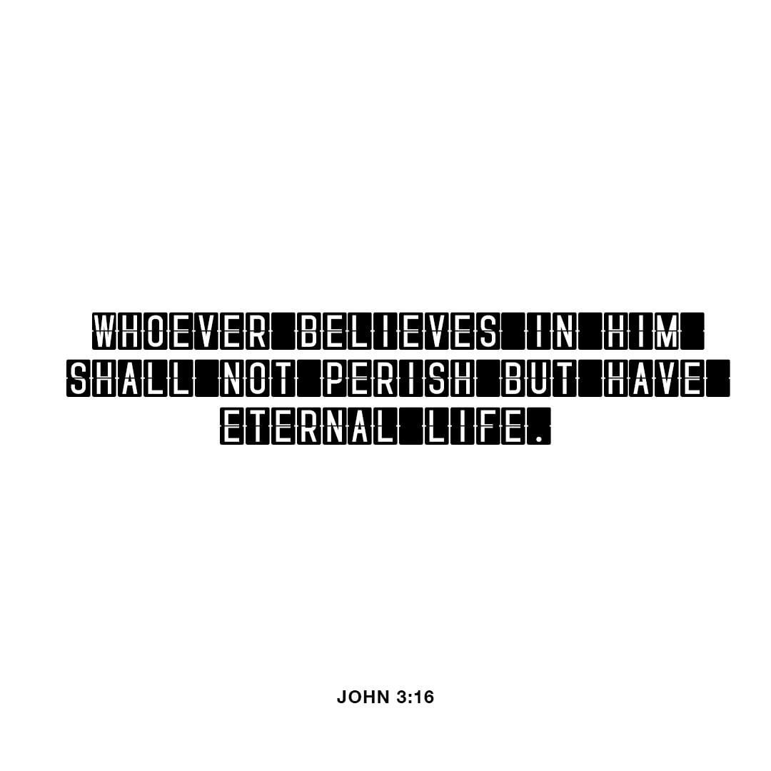 For God so loved the world that he gave his only Son ✝️🙏