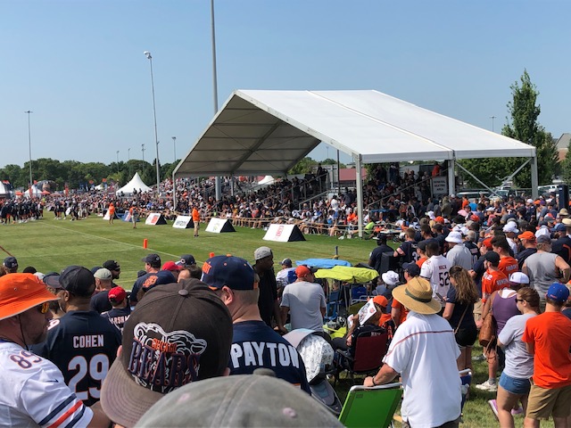 I decided I wanted to go to Bears training camp. Put my stake in the ground and rallied the WCG crew. We'd talked about before but I'm so glad we did. It turned out to be the last year in Bourbonnais. We rented an Airbnb, went to practice, and made podcasts. It was awesome