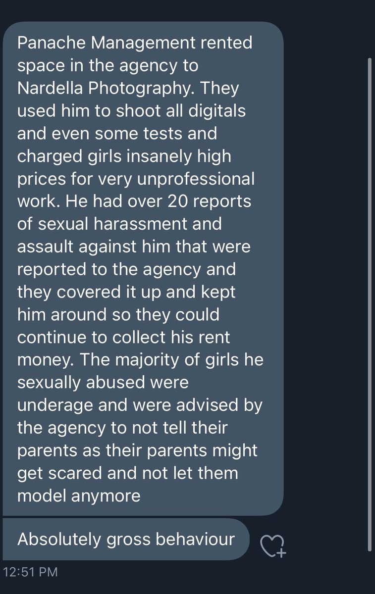 starting a twitter thread of people to avoid in the modeling industry. if you follow any of these people or are working for them i highly suggest you take these messages into consideration