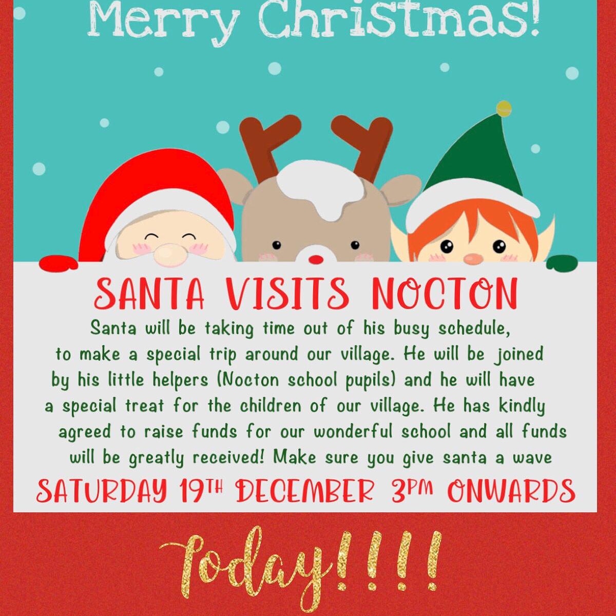 DebzHolland's tweet photo. Wow!!!!Thank you Santa and your amazing helpers for touring the village making children (and adults) very happy.Made more special in the current climate.ยฃ120 raised for @NoctonPrimary !!! #suchkindness @SpiresFed @thelincolnite @LincsLive @lincstoday @BBCRadioLincs @kaye_lyndsey https://t.co/tgXPJzq2iE