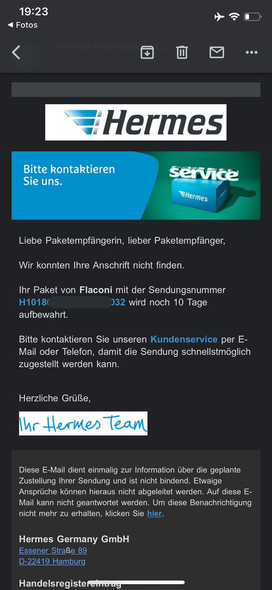 Chanti💕 (@chantiimaus_) on Twitter photo Ach was <a href="/hermesDE/">Hermes Germany</a> - gestern habt ihr meine Adresse noch gefunden 🤔
Heißt jetzt also, das Paket wird nicht mehr pünktlich ankommen 🙃 danke für nichts 😠 Ach was <a href="/hermesDE/">Hermes Germany</a> - gestern habt ihr meine Adresse noch gefunden 🤔
Heißt jetzt also, das Paket wird nicht mehr pünktlich ankommen 🙃 danke für nichts 😠