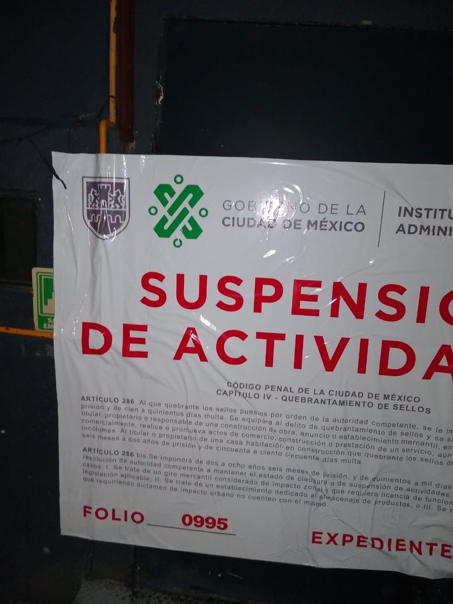 La noche de este viernes, el personal especializado en funciones de verificación realizó recorridos de supervisión y vigilancia en conjunto con <a href="/SeGobCDMX/">SEGOB CDMX</a> <a href="/SSC_CDMX/">SSC CDMX</a> <a href="/SGIRPC_CDMX/">Secretaría de Gestión Integral de Riesgos y PC</a> y <a href="/PAOTmx/">PAOT</a>   

Se suspendieron 9 establecimientos por venta de alcohol después del horario permitido.