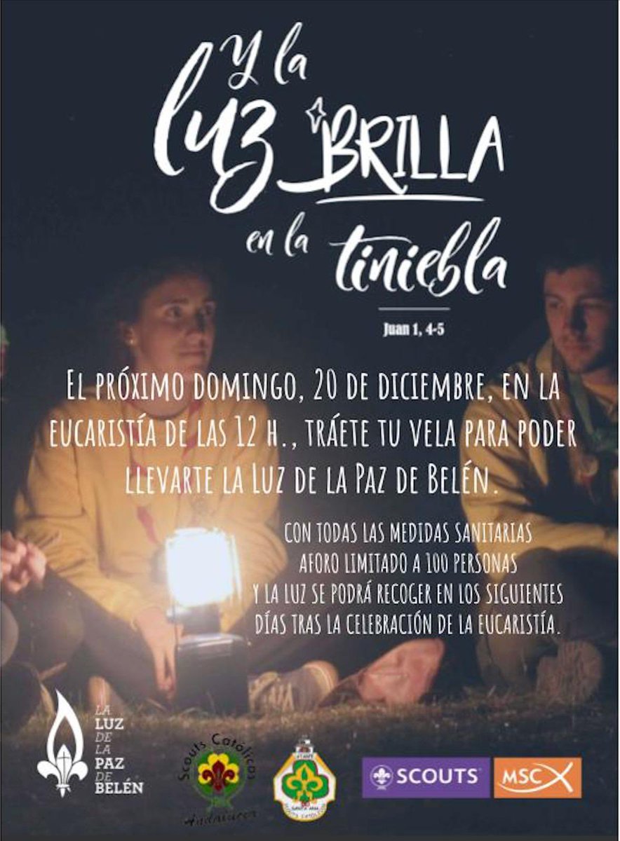 msccordoba's tweet photo. ¡Mañana el grupo scout @GSCSantaAna reparte la Luz de la Paz de Belén! https://t.co/5DkbA3NNj8