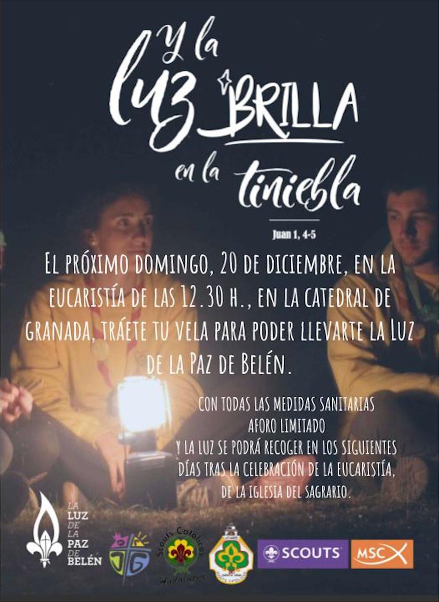 ¡Mañana el grupo scout <a href="/GSCSantaAna/">Grupo Scout Católico Santa Ana</a> reparte la Luz de la Paz de Belén!