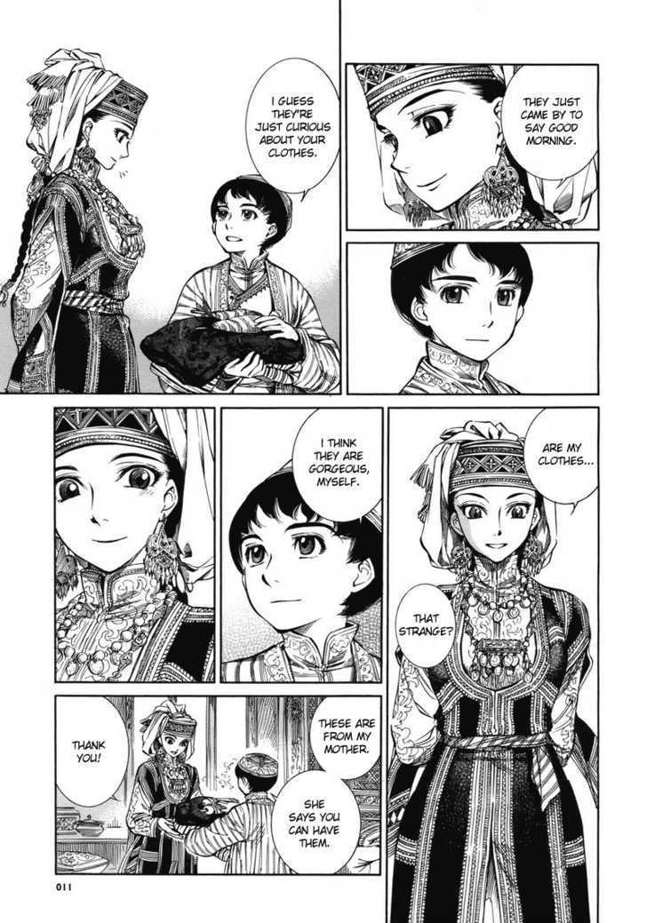 #12: Otoyomegatari by Kaoru Mori is historical manga set in Central Asia and follows the stories of the people who live there, primarily a newlywed couple and their relationship. It beautifully captures aspects of the culture from years ago alongside deeply personal stories.