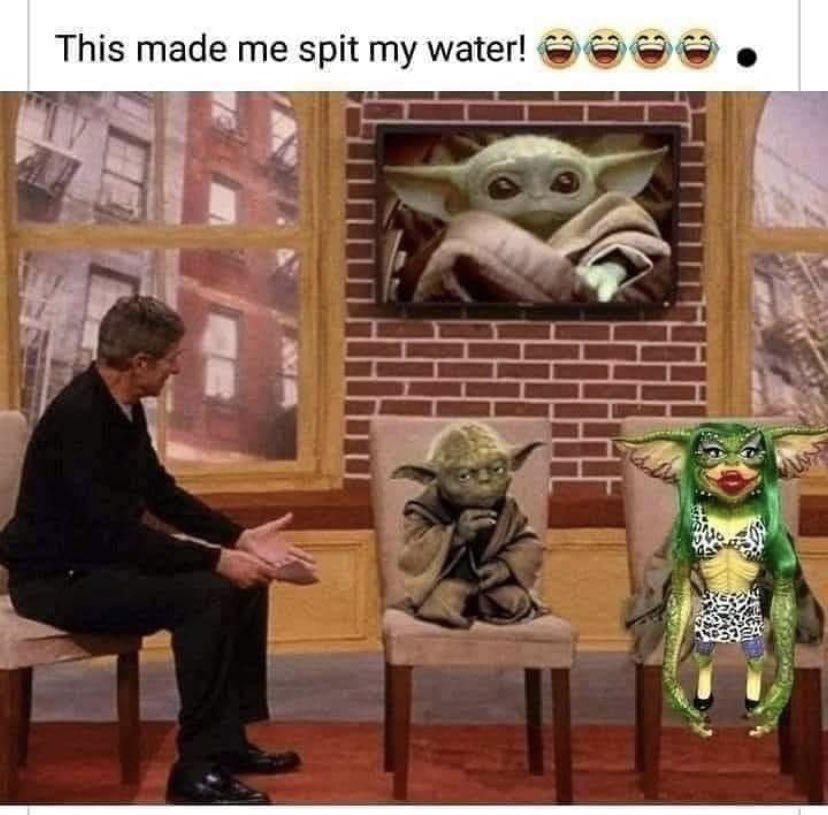 rmsalas73's tweet photo. Damn it 💀😂🤣 #happysaturdaypeeps #yodababy #yodayoubadmofo #nahmaury #looksnothinglikeme #milkmansbaby #darthvadersbaby #shedipsonthedarkside https://t.co/XEljPz30g8