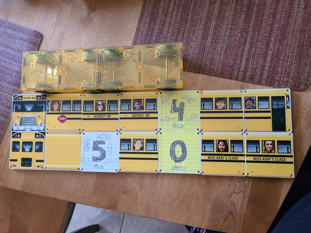 Oh my gosh, my sweet sweet class got me these personalized magnatiles with our pictures on one side and numbers on the other.. cue the tears! 😭

Find yourself, @4gradys and @Karmstrong109 , you're forever part of the Kray's Class Bus! ❤
<a href="/EarlyLearn109/">DPS109 Early Learners</a> #engage109 <a href="/109SouthPark/">South Park School</a>