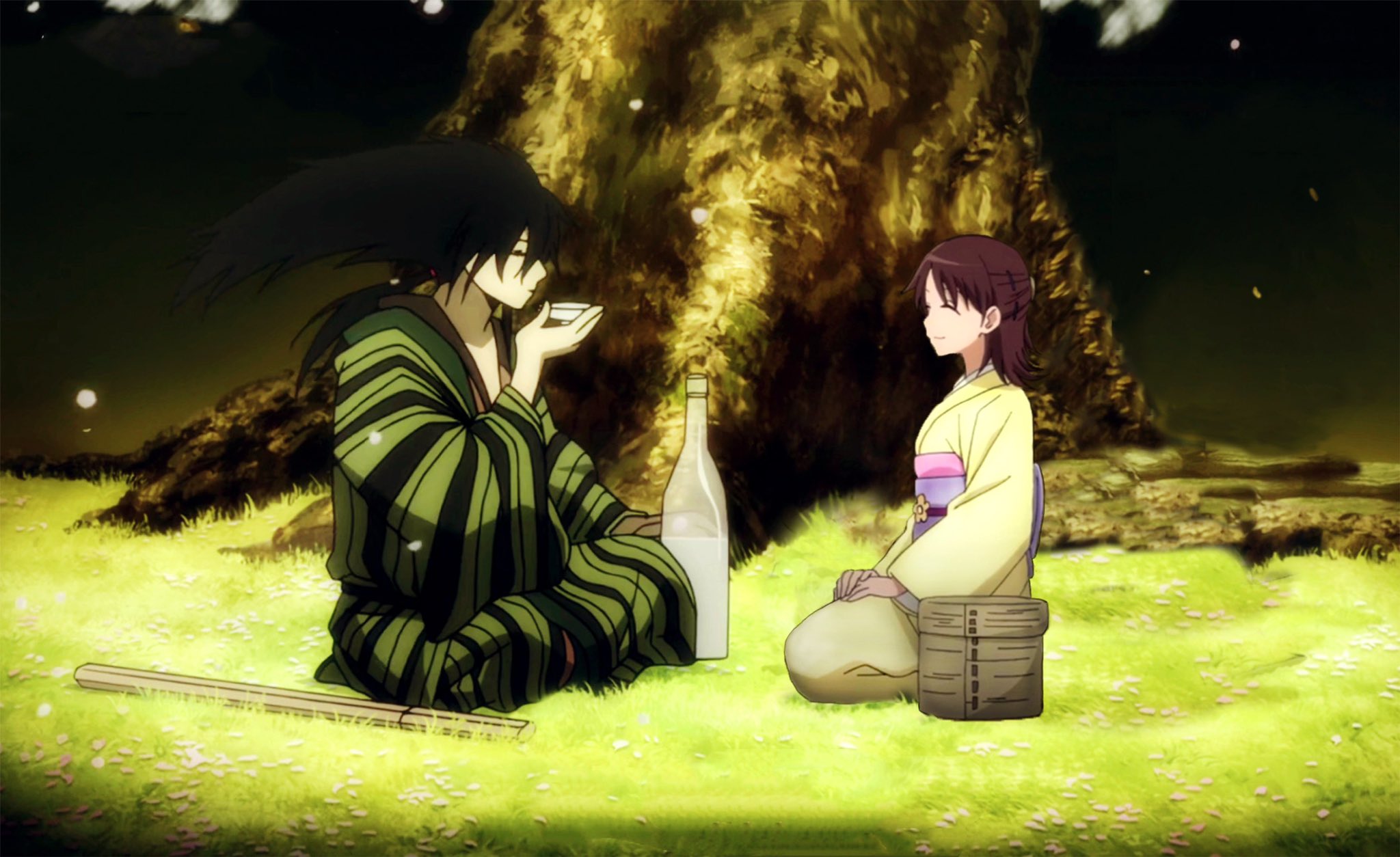Nirvana Does Nothing Since 鯉伴 And 若菜 Hardly Ever Appeared In The Same Scene In The Animation I Tried To Put Them In The Same Pictures Using Photoshop Lol ぬらりひょんの孫 ぬら孫 鯉伴