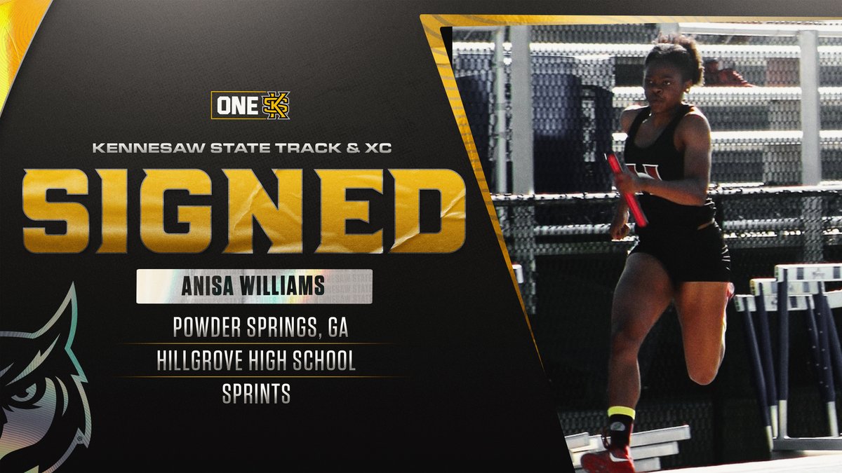 KSUTrackFieldXC's tweet image. Another local sprinter has inked with the Owls.  

Welcome, Anisa Williams!

#OneKS🦉