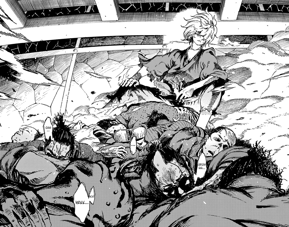 #14: Jigokuraku by Yuji Kaku has a fantastically dark premise that hooks you from the start, throwing you into a battle-royale for the Elixir of Immortality populated by ninjas, hardened criminals and flora-inspired eldritch monsters.