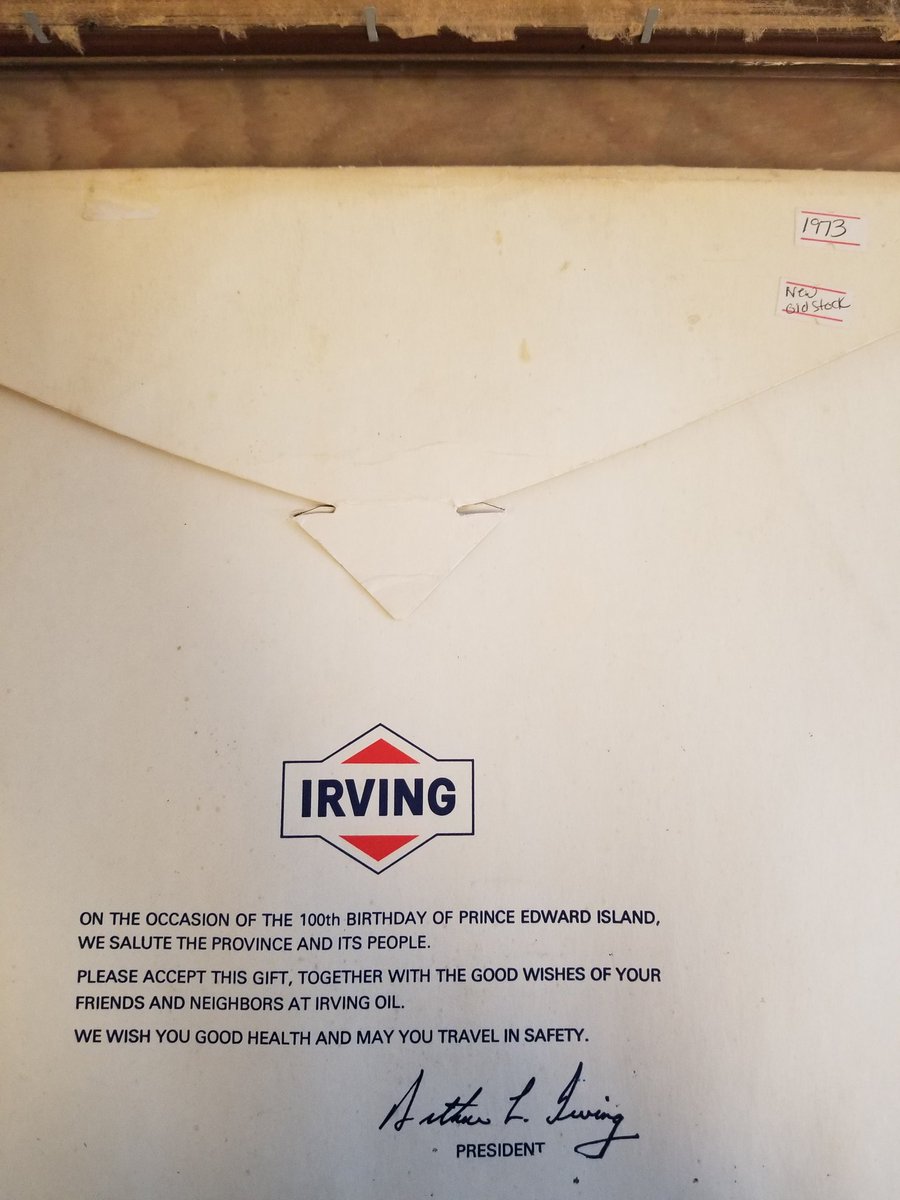 MillwrightRyan's tweet photo. Pretty interesting find. Was bought by my father at a yard sale for $10. Just had it appraised for $300. From 1973. Signs and advertising is huge in the antique market right now. @irvingoil #irving #irvingoil #saintjohn #newbrunswick #antique #antiquesign https://t.co/EmZ9A3YlKZ