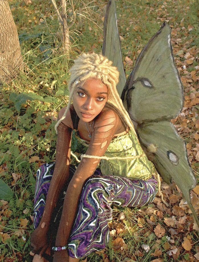 fairycore aesthetic but make it in black women