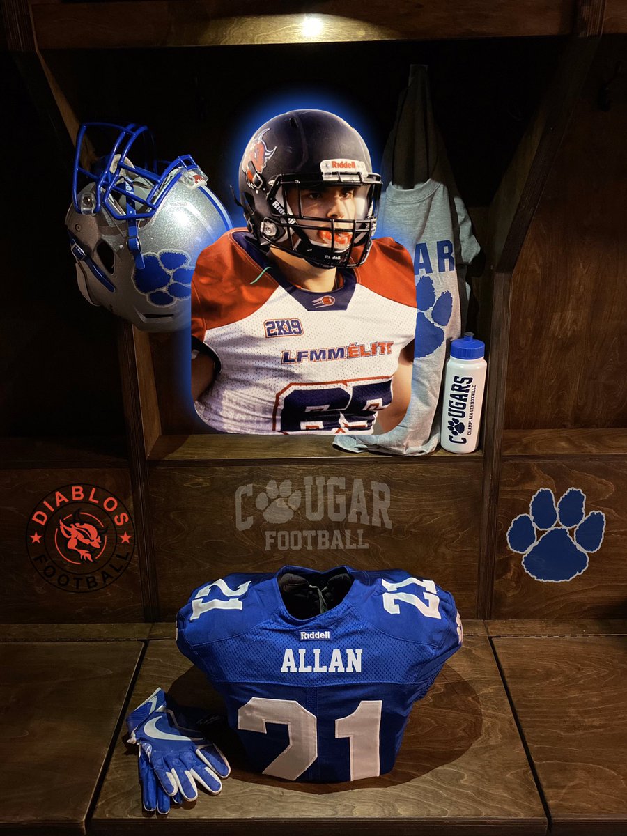 Football: ⚪️🔵 2021 Recruitment 💥

Nathaniel Allan
Welcome to the Cougar Family!

ℹ️ Les Diablos de La Prairie
✅ 5'11" 220lbs
🏆 LFMM Championship 2019
⭐ All Star LFMM 2019

#cougarpride #bleedblue #reload #colldiv1