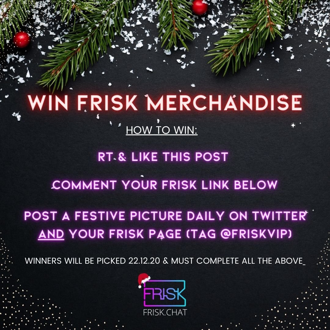 friskvip's tweet photo. 🎄FRISKMAS COMPETITION 🎄

Want to win a Frisk crop top or swimsuit?? We have 10 up for grabs!

Follow the instructions in this post to be in with a chance!! 

WINNERS chosen next Tuesday! 
All tasks must be completed 👀

#RT #Like #Tag #Post #Comment https://t.co/TRZofWaEIT
