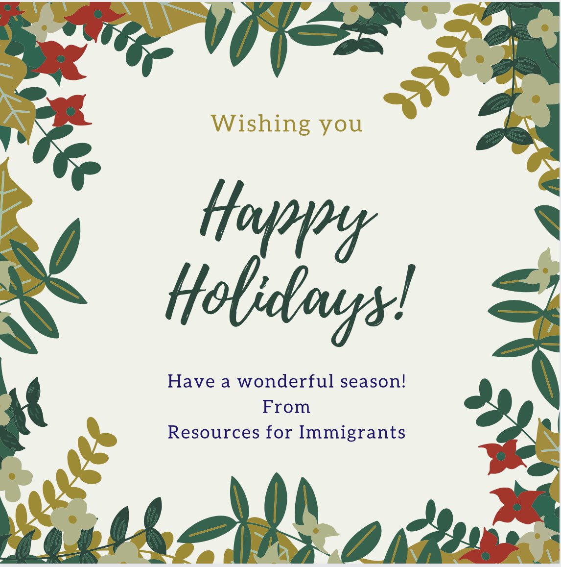 ResourcesforIm1's tweet photo. Happy Holidays! https://t.co/KiiVa1Dgbv