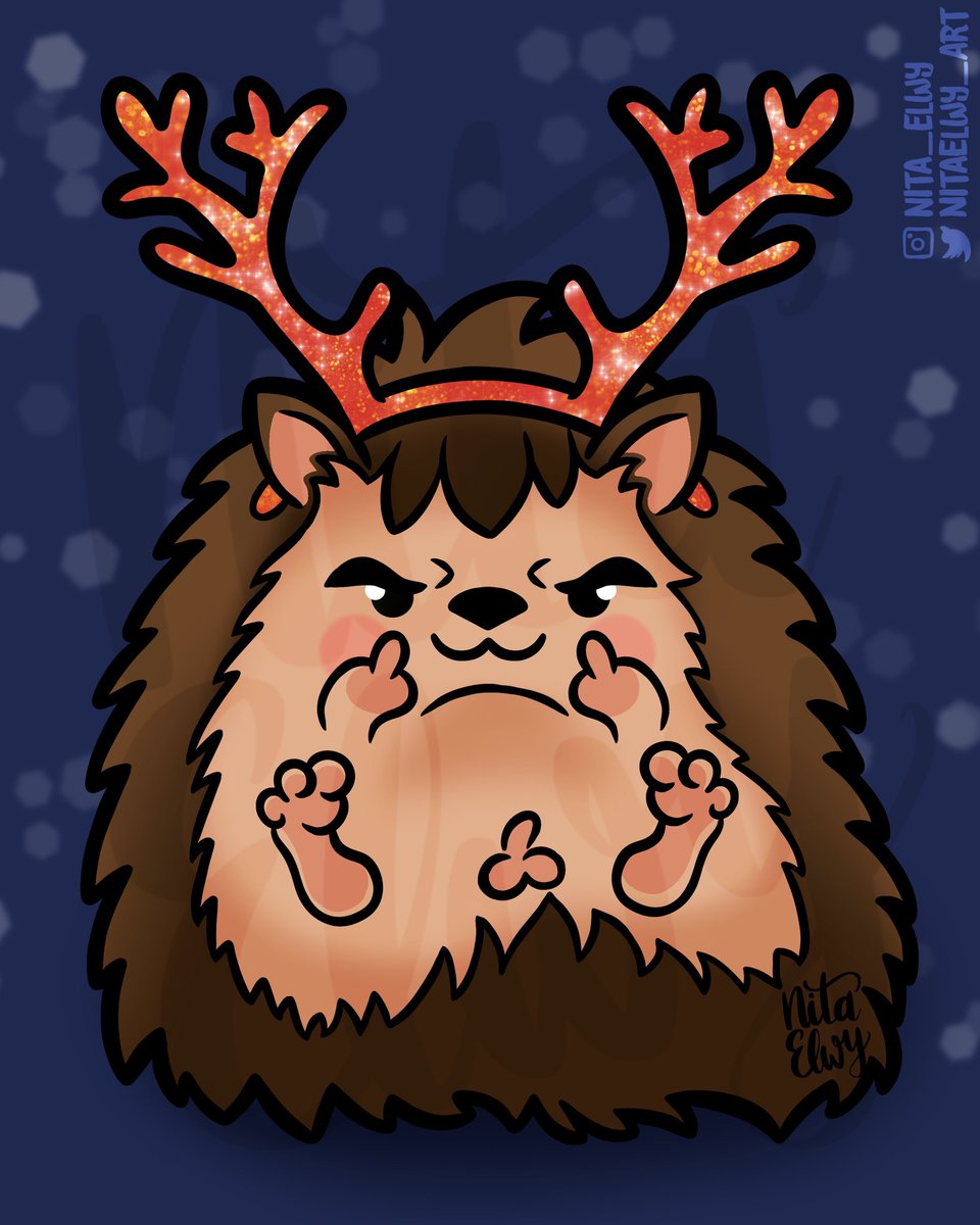 NitaElwyArt's tweet photo. 🎄 My naughty Hedgehog is also getting into the Christmas mood 🎄
#johnlock #naughtyhedgeog #hedgehog #hedgehogsnowglobe #christmashedgehog #johnlockchristmas #christmas221b #johnlockfanart #johnlockfandom #nitaelwyart #snowglobe https://t.co/1yvSqYDLbc