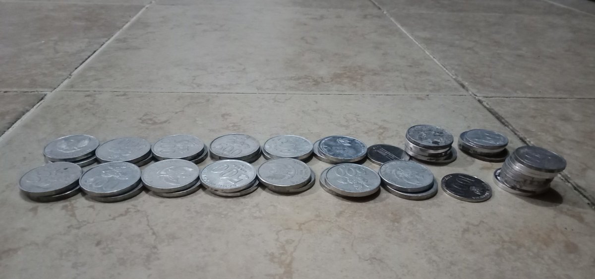 Uang jimpitan rondha malam ini terkumpul 18rb rupiah..