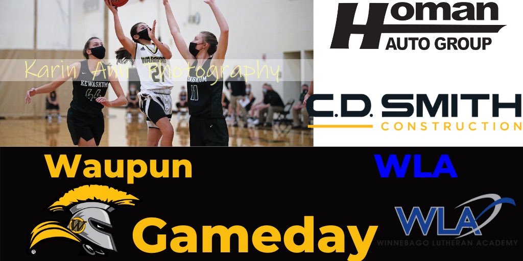 WaupunGBB's tweet photo. IT’S GAMEDAY!!! We are away tonight in a non-conference matchup against WLA. Listen and Watch tonight’s game @ 7:30 with the link below: https://t.co/yacSRrLWxN https://t.co/EHHjHKXcVX