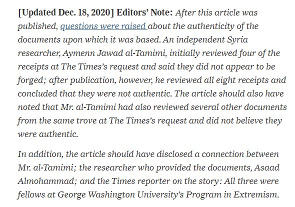 What about this quiet correction NYT also made to her reporting yesterday, where’s the transparency for this?