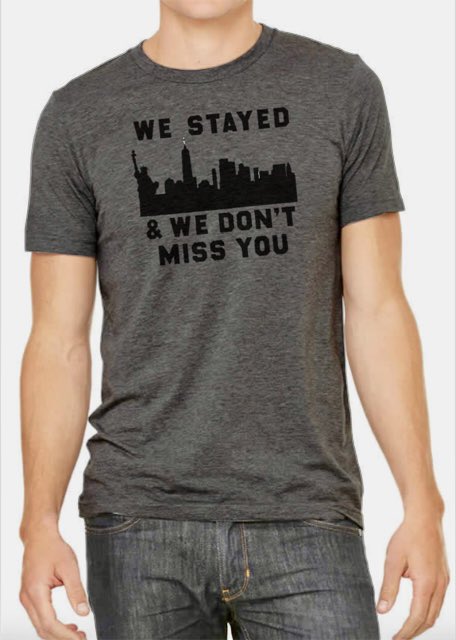 Finally got this very New York (and slightly obnoxious) t shirt back in stock. What could be more authentically New York than a little bit offensive? #tshirt #pandemic # lifeduringcovid #nyc #newyorker