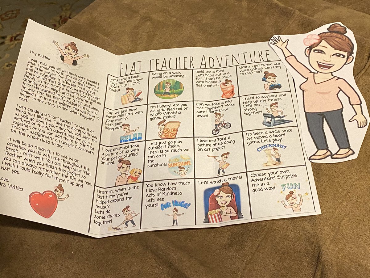 Flat Mrs. Witles is in the Mail and on the way to have adventures with my students over break! #AACPSAwesome <a href="/arnoldaacps/">Arnold Elementary</a> #KindergartenRocks