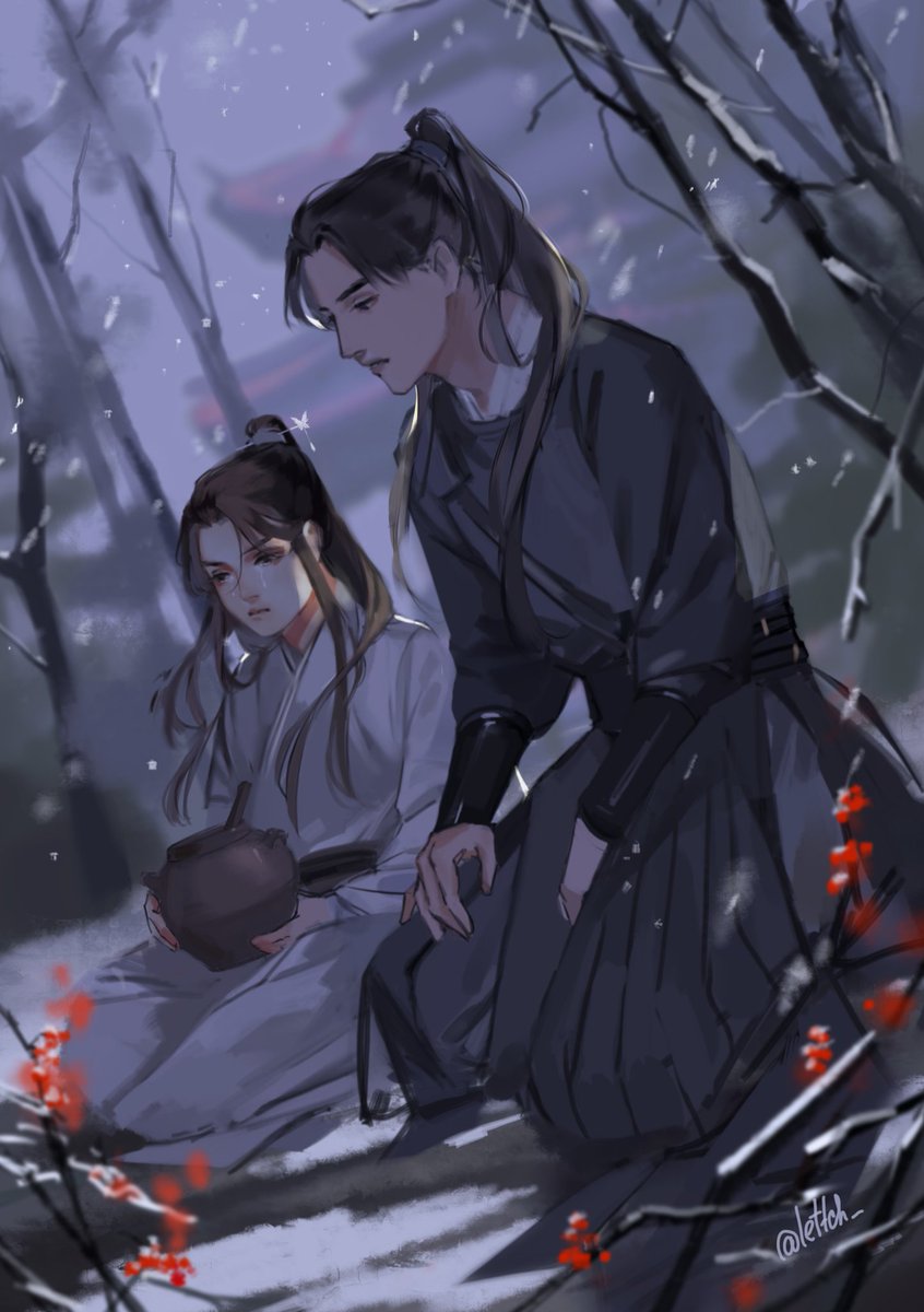 Dumb husky and his little kitten for #novel_zine #erha #2ha #二哈和他的白猫师尊