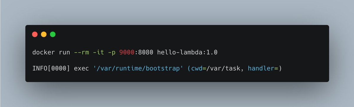 You could now start the container locally, and even issue requests to it, simply to test if everything is working as expected.You can also use curl to issue a request, and as you hopefully see, it works!
