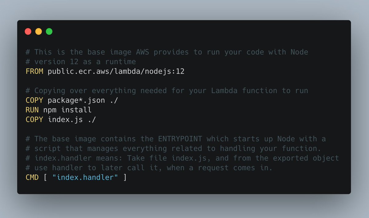 Then create a Dockerfile and fill it as shown below.This is the file you will let Docker build your image from.