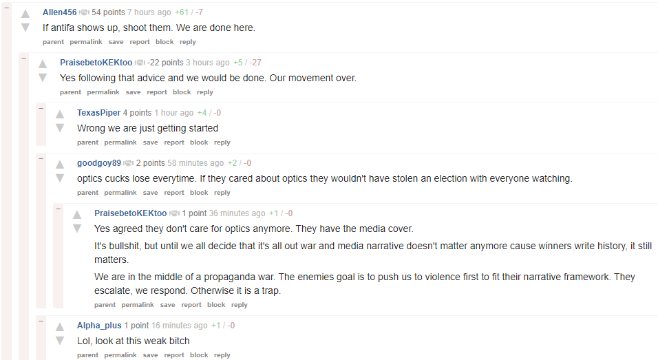 Some are preparing to shoot any counter-protesters