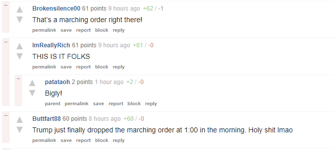 They see it as a "marching order". And some are preparing to storm the Capitol to stop the certification. They genuinely believe they are doing it on Trump's orders.