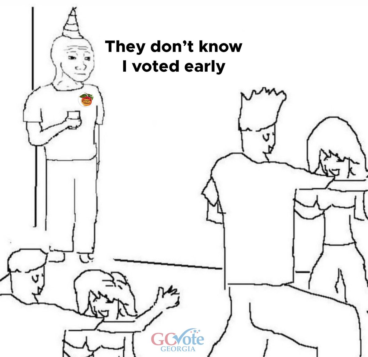 GA_Votes's tweet image. Folks can’t wait to tell you how they voted early 👀😂 — and we love to see that! 👏

Find your polling place and get all of your voting-related questions answered at GoVoteGA.org 🗳👨‍💻⠀
(link in our bio)⁠⠀
⠀
#GoVoteGA #StayWokeVote