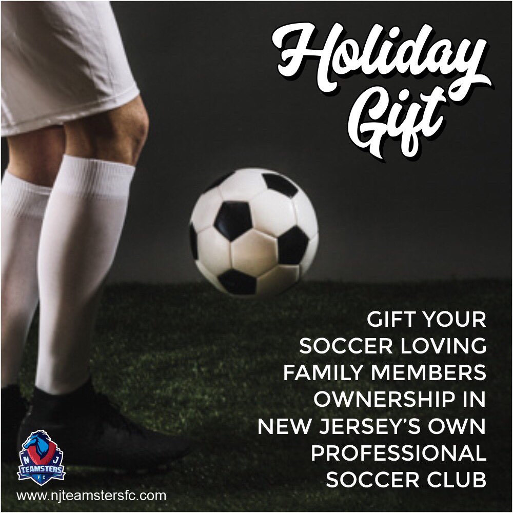 NJ_Teamsterz_FC's tweet photo. Still got time for a Holiday gift for your soccer loving fam •• https://t.co/yq0GaYPSGB 🎄🚨⚽️
•
•
#NJTFC #Standready2strike #minorityownership #NJSoccer https://t.co/oQ56xZudPJ