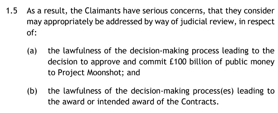 On 17 September lawyers for  @GoodLawProject wrote to Government asking for an explanation of who gave the go ahead for the programme and why with these weird counterparties. We have issued proceedings but three months later still have no good explanation.  https://www.crowdjustice.com/case/operation-moonshot/