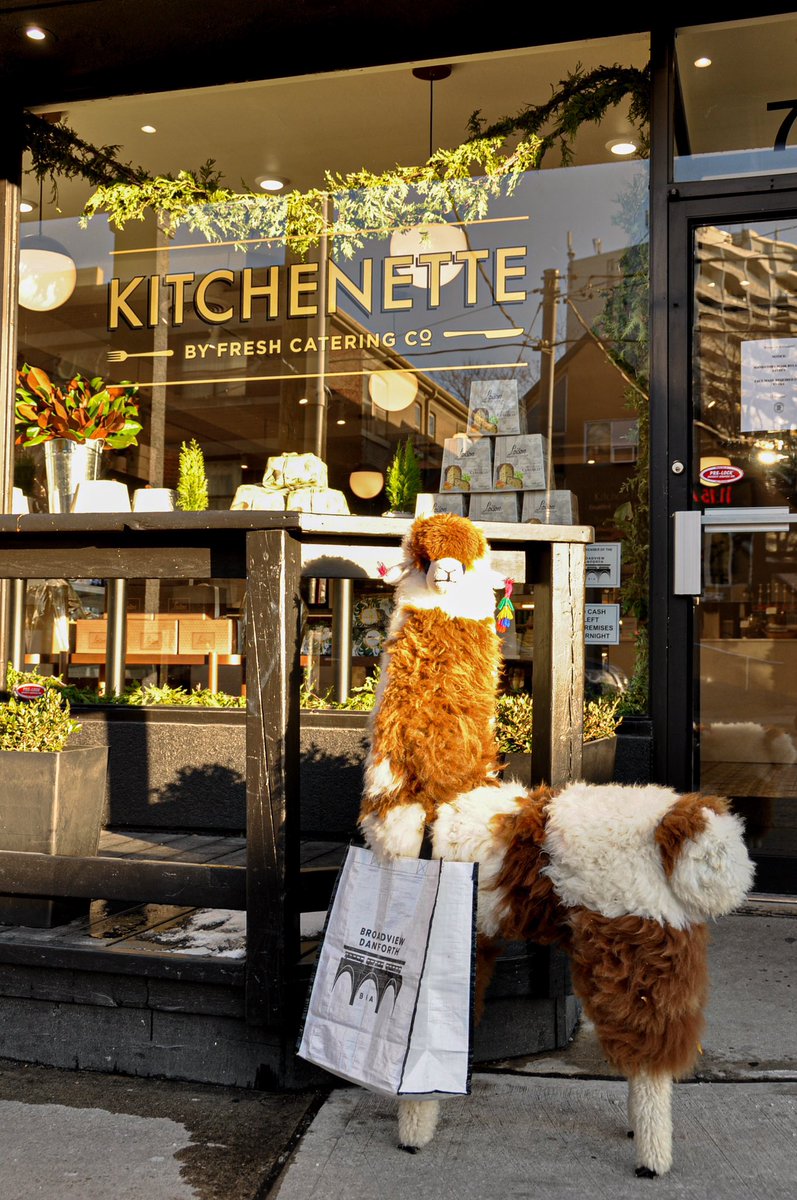 BroadviewDanBIA's tweet photo. I am working on making some #giftbaskets as a porch drop off to friends and family - we can’t really be together this year, but I still want to give. So I’ve stopped by a couple shops here in the #BroadviewDanforthArea - including #KitchinetteToronto ...

#LlamaGonnaShopLocal https://t.co/aNrP0Slx9s