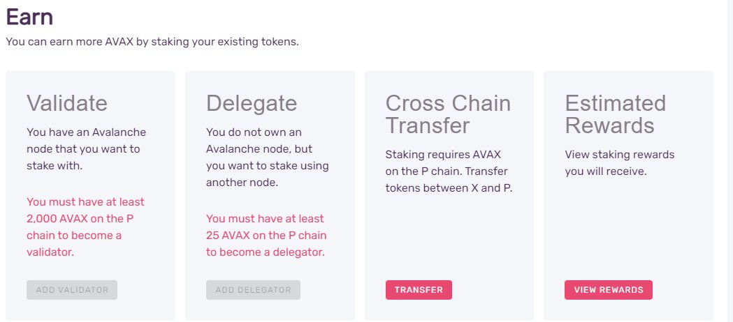 So, I'm already on the process after researching. First step you should do is transfer your AVAX from the X-Chain (the "normal address" you've been using since you started holding to send and receive  $AVAX) to the P-Chain (the one that is part of the whole staking process)